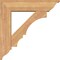 Ekena Millwork Balboa Traditional Smooth Bracket w/ Offset Brace, Western Red Cedar, 7 1/2"W x 30"D x 30"H BKT0806X30X30BOA01SWR - alternate 2